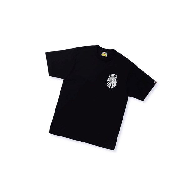 Black A BATHING APE Bape Ape Head Tee #1 Short Sleeve Men's T Shirts | NF3740286
