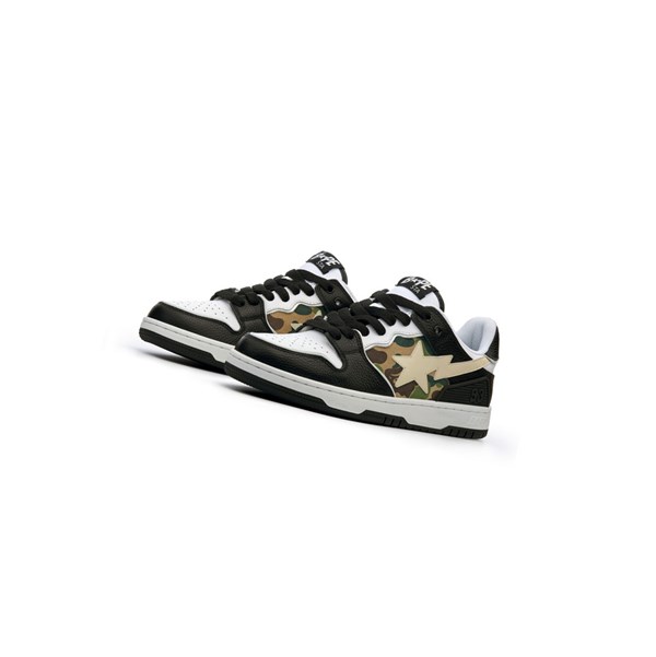 Black A BATHING APE Bape Sk8 Sta Abc Camo Low Men's Sneakers | AG6973845