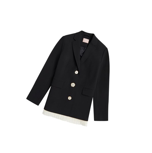 Black A BATHING APE Buttoned Blazer Blazer Women's Blazer | OD9130267