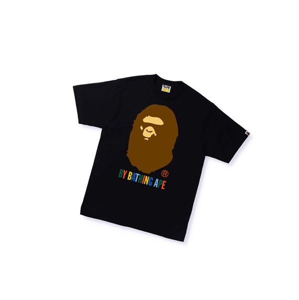 Black A BATHING APE Colors By Bathing Ape Tee Short Sleeve Men's T Shirts | GF1649738