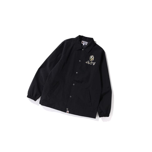 Black A BATHING APE Harajuku Coach Men's Jackets | LX5406783