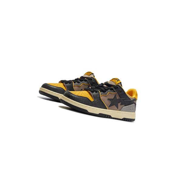 Black A BATHING APE Sk8 Sta #5 M1 Low Men's Sneakers | QN4067389