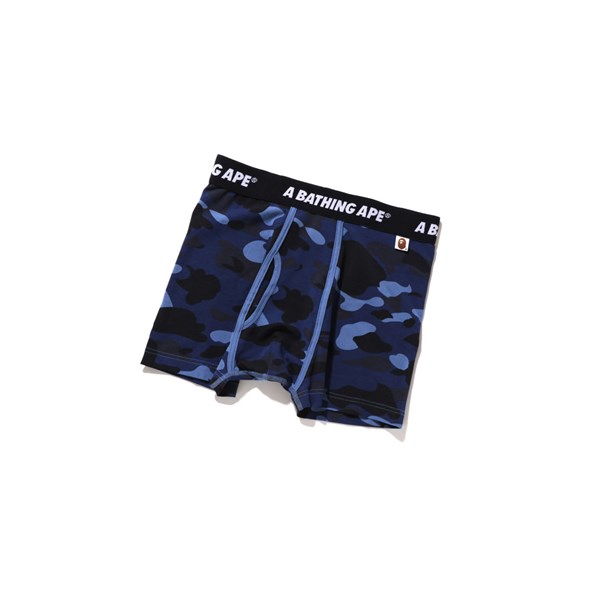 Blue A BATHING APE Color Camo Trunks Boxers Men's Boxer | FI5342670