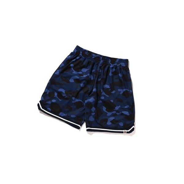 Blue A BATHING APE Color Camo Wide Fit Basketball Men's Shorts | UA3497058