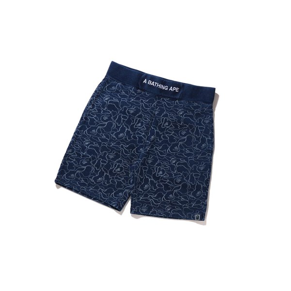 Blue A BATHING APE Line Abc Camo Sweat Men's Shorts | EN4690527