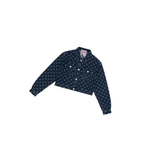 Denim A BATHING APE Patterned Denim Thin Women's Jackets | DZ7241856