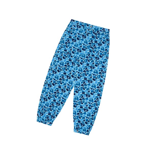 Light Blue A BATHING APE Printed Cargo Long Women's Pants | DB5361084