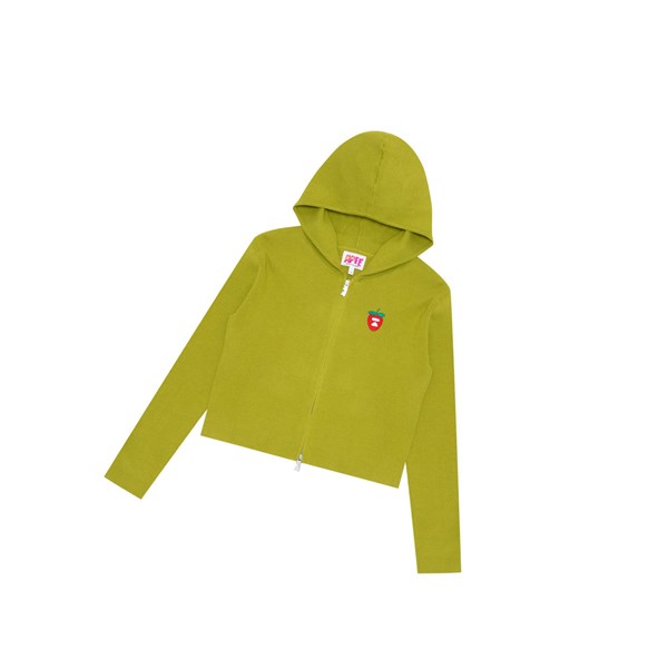 Moss Green A BATHING APE Hooded Cardigan Cardigan Women's Cardigan | BW3907185