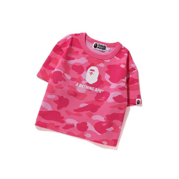 Pink A BATHING APE Color Camo Mini Tee Short Sleeve Women's T Shirts | BM6573248