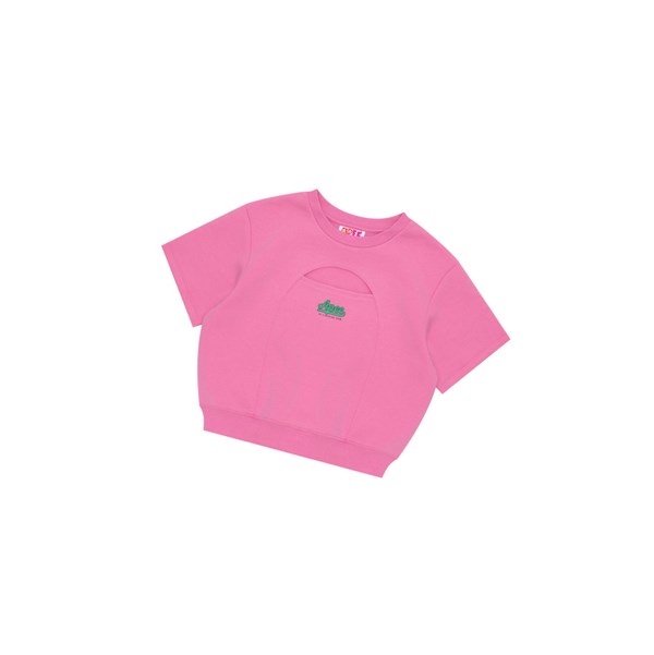Pink A BATHING APE Cropped Logo Women's Sweatshirts | YT6307814