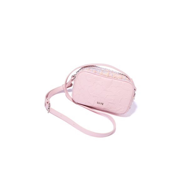 Pink A BATHING APE Solid Camo Women's Shoulder Bags | RC7185603