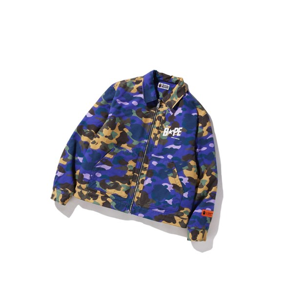 Purple A BATHING APE X Heron Preston Mix 1st Camo Duck Tracker M2 Men's Jackets | ST6402598