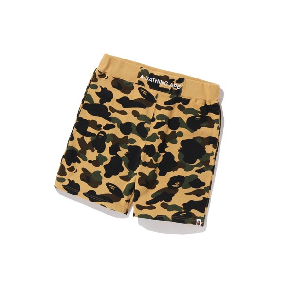 Yellow A BATHING APE 1st Camo Sweat Men's Shorts | QW0139562